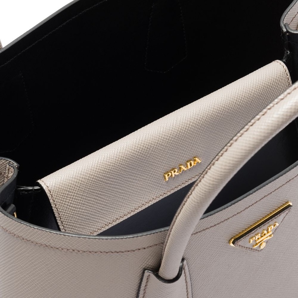 Prada Double Bag Large Tote Saffiano Leather New - Picture 6 of 11